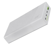 Powerbank Green Cell PowerPlay 20S 20000mAh Biały (22.5W, 3x USB-C)